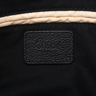 Chloe Black Leather Paraty 2-Way Bag