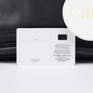 Chloe Black Leather Paraty 2-Way Bag