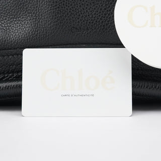 Chloe Black Leather Paraty 2-Way Bag