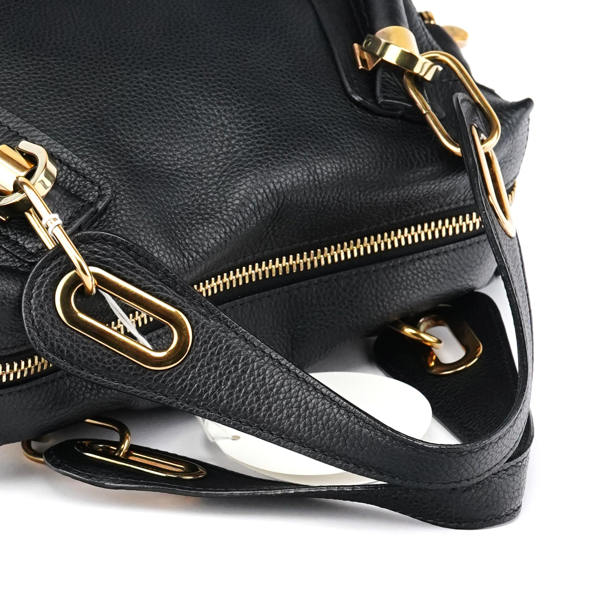 Chloé Paraty 2-Way Tasche aus schwarzem Leder
