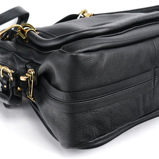 Chloe Black Leather Paraty 2-Way Bag