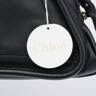 Chloe Black Leather Paraty 2-Way Bag
