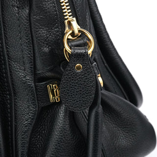 Chloe Black Leather Paraty 2-Way Bag