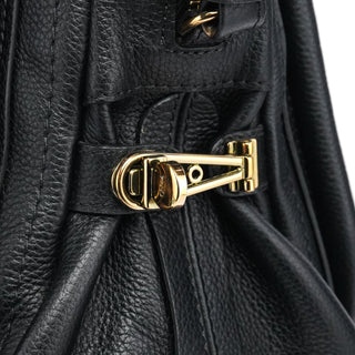 Chloe Black Leather Paraty 2-Way Bag