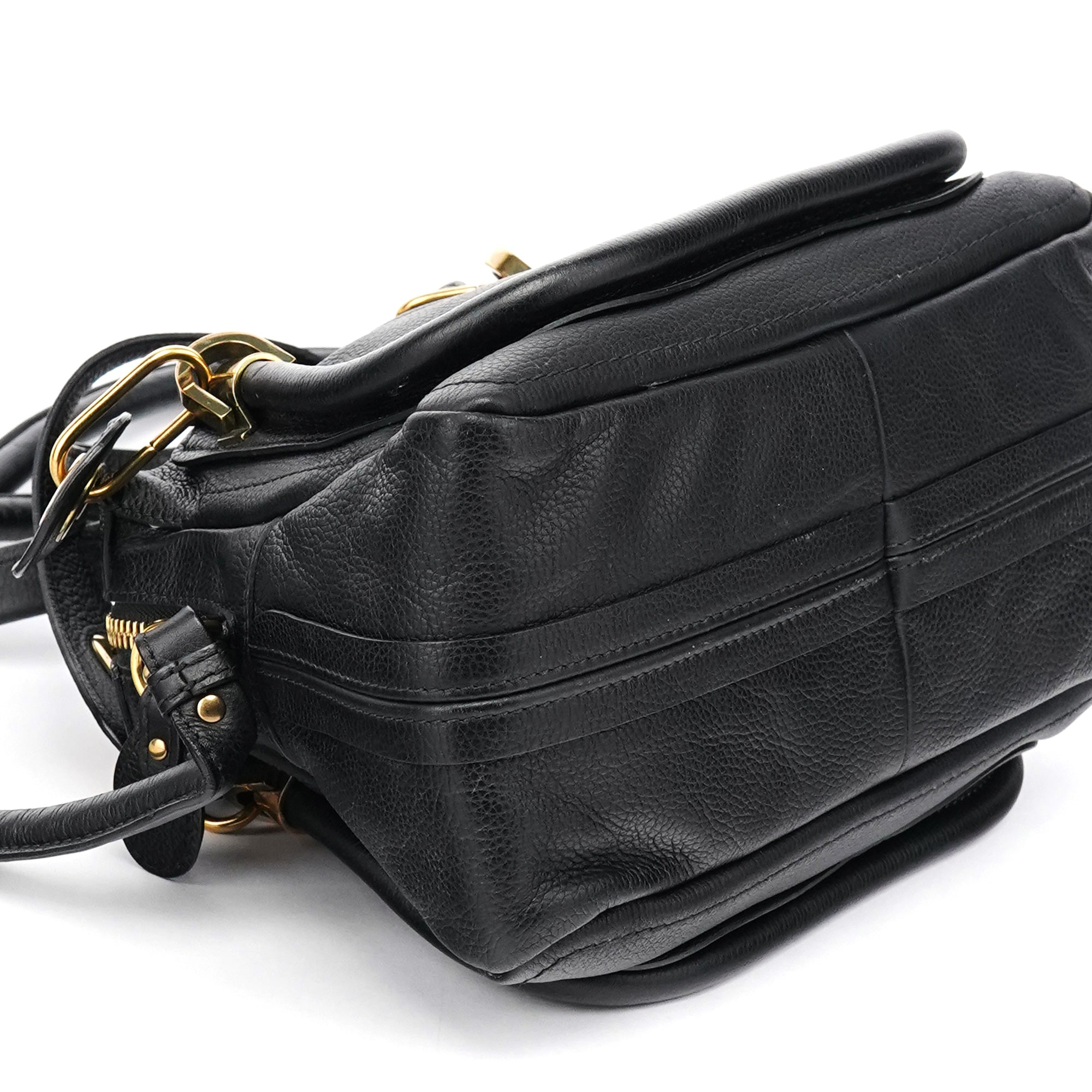 Chloé Sac deux portés Paraty en cuir noir
