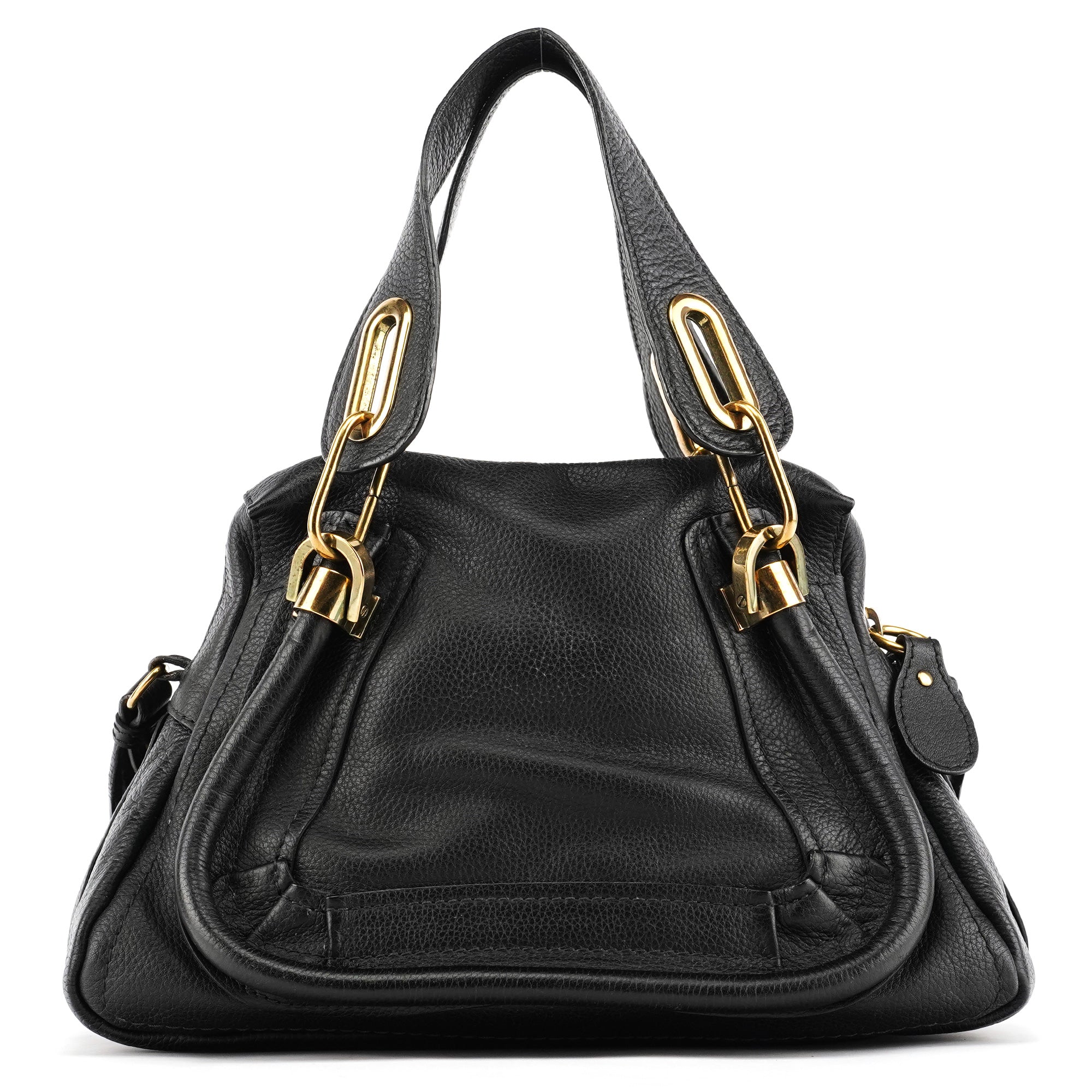 Chloé Sac deux portés Paraty en cuir noir