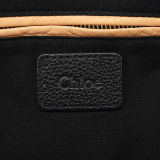 Chloe Black Leather Paraty 2-Way Bag