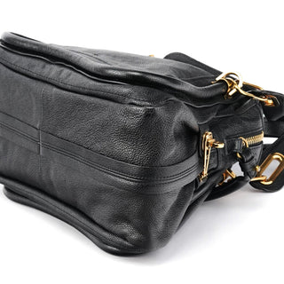 Chloe Black Leather Paraty 2-Way Bag