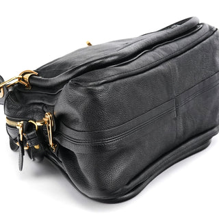 Chloe Black Leather Paraty 2-Way Bag