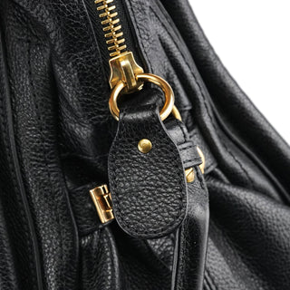 Chloe Black Leather Paraty 2-Way Bag