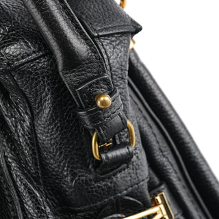Chloe Black Leather Paraty 2-Way Bag