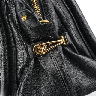 Chloe Black Leather Paraty 2-Way Bag