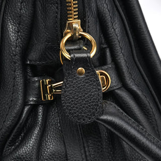Chloe Black Leather Paraty 2-Way Bag
