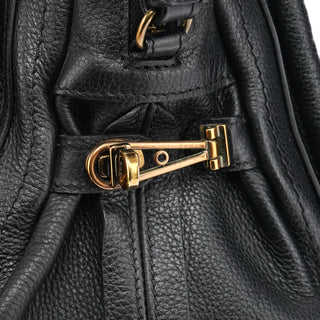 Chloe Black Leather Paraty 2-Way Bag