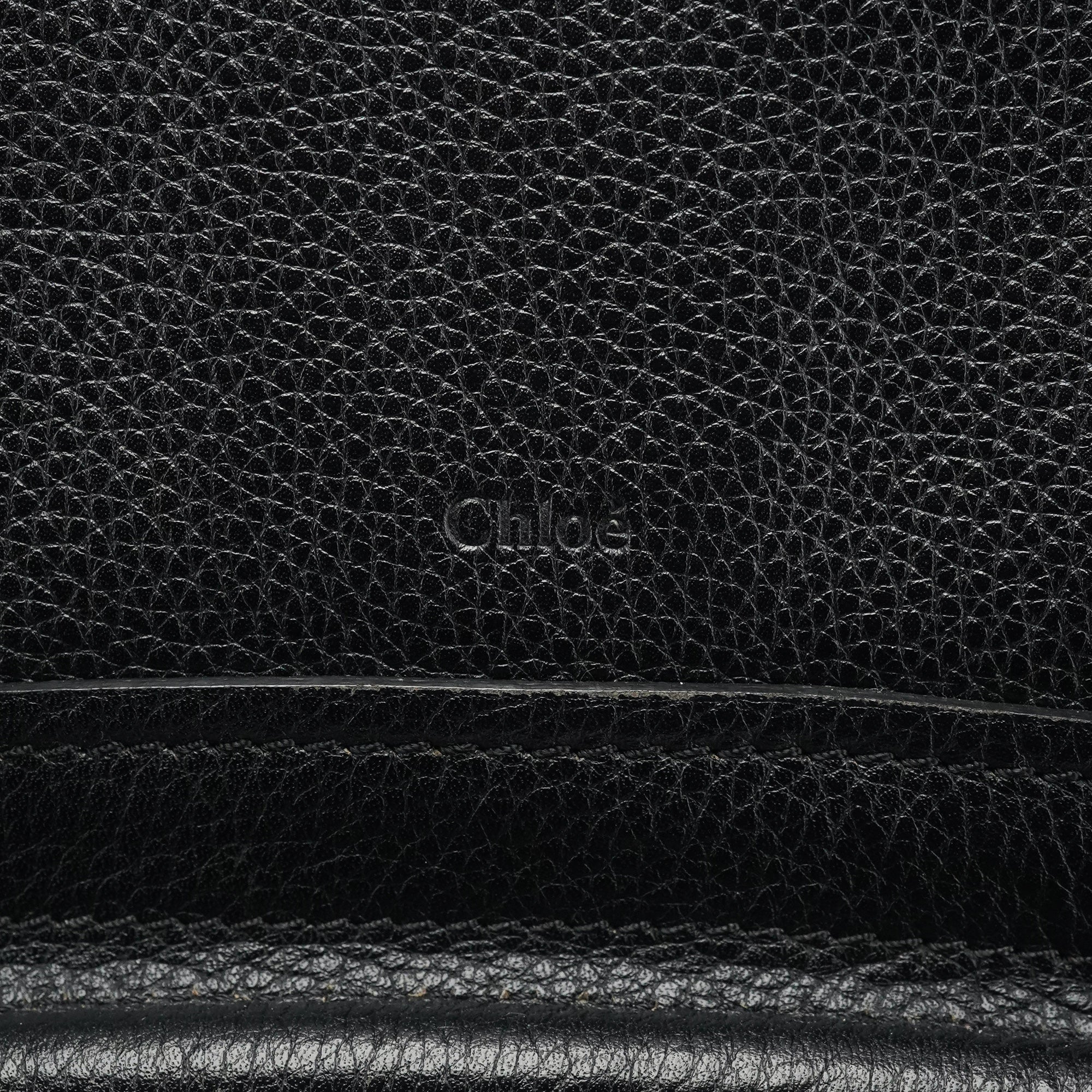 Chloé Sac deux portés Paraty en cuir noir