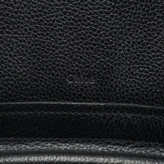 Chloe Black Leather Paraty 2-Way Bag