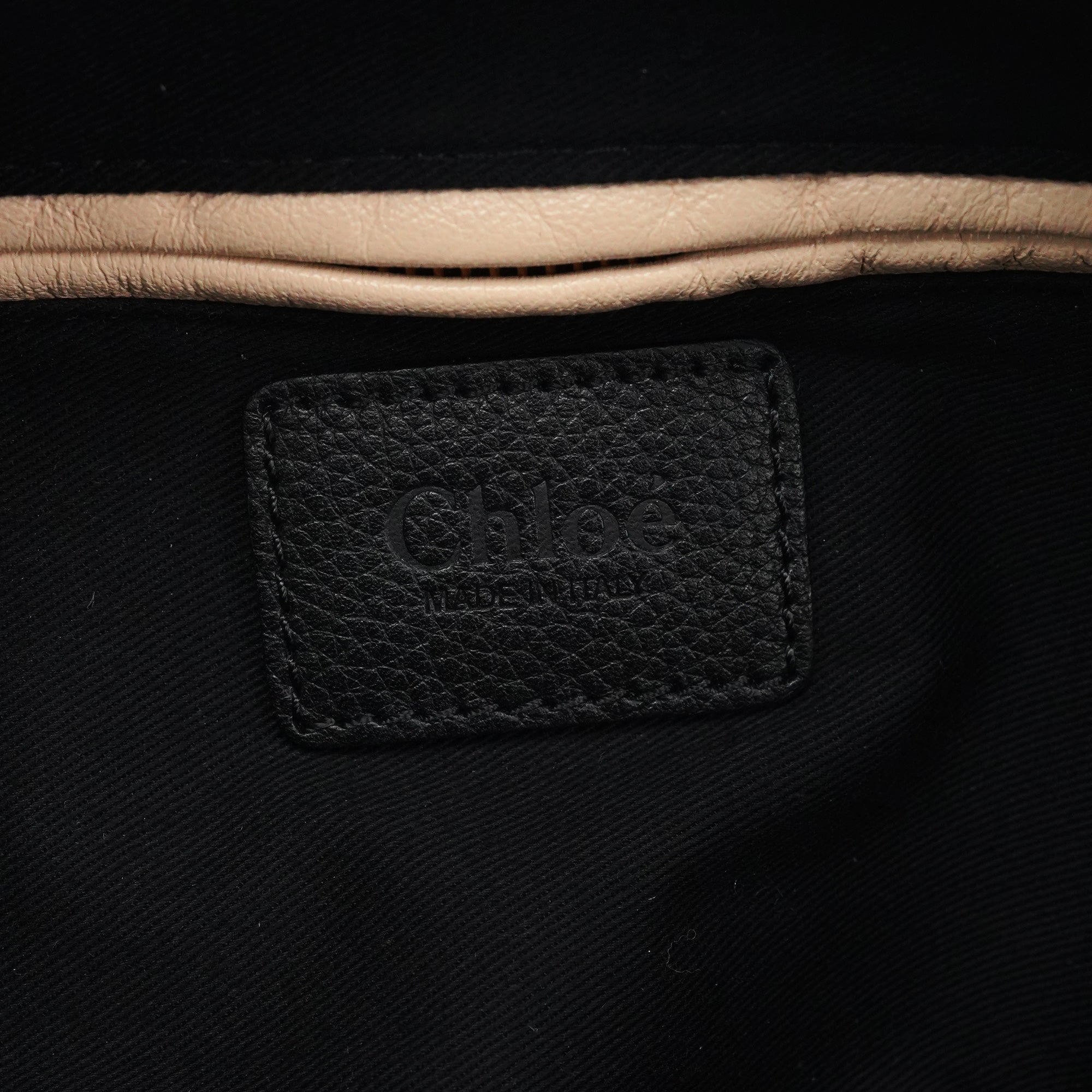 Chloe Black Leather Paraty 2-Way Bag