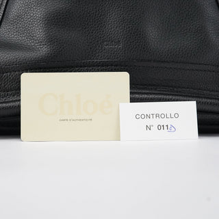 Chloe Black Leather Paraty 2-Way Bag