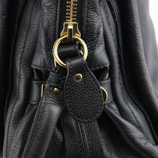 Chloe Black Leather Paraty 2-Way Bag
