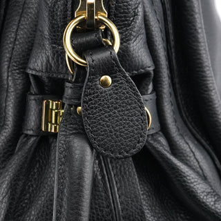 Chloe Black Leather Paraty 2-Way Bag