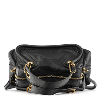 Chloé Black Leather Paraty 2-Way Bag