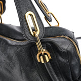 Chloé Sac deux portés Paraty en cuir noir