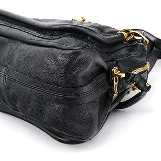 Chloé Black Leather Paraty 2-Way Bag