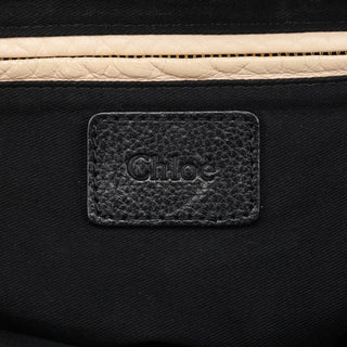 Chloé Black Leather Paraty 2-Way Bag