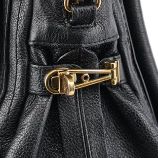 Chloé Black Leather Paraty 2-Way Bag