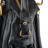Chloé Black Leather Paraty 2-Way Bag