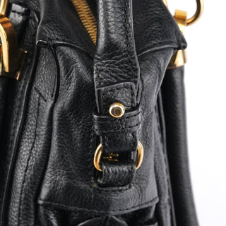 Chloé Black Leather Paraty 2-Way Bag