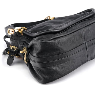 Chloé Black Leather Paraty 2-Way Bag