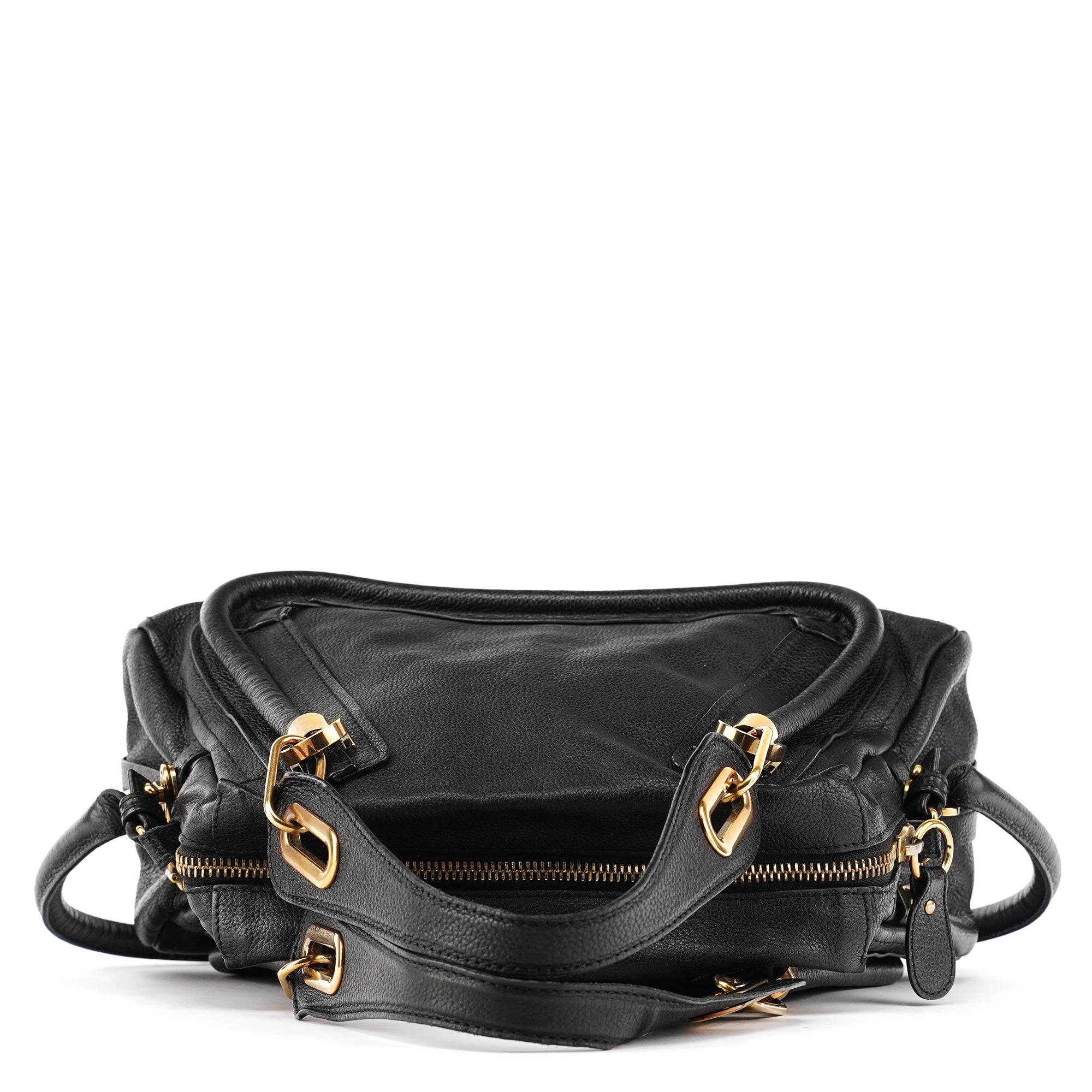 Chloé Black Leather Paraty 2-Way Bag