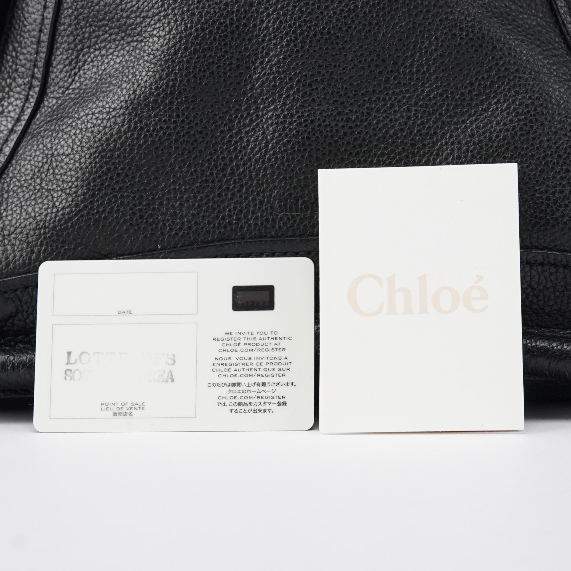 Chloé Black Leather Paraty 2-Way Bag