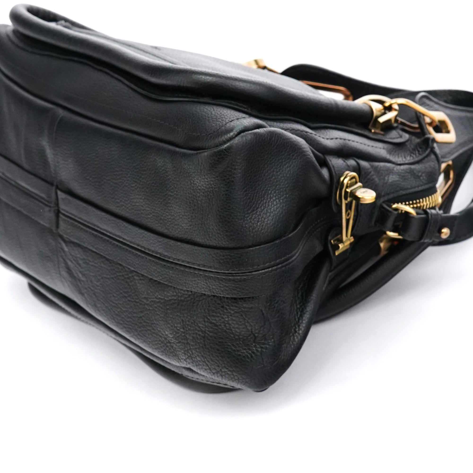 Chloé Sac deux portés Paraty en cuir noir