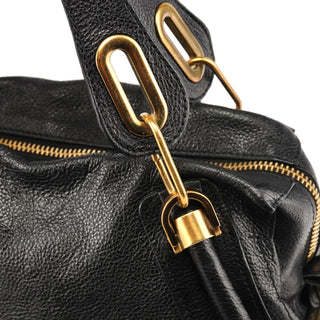 Chloé Black Leather Paraty 2-Way Bag