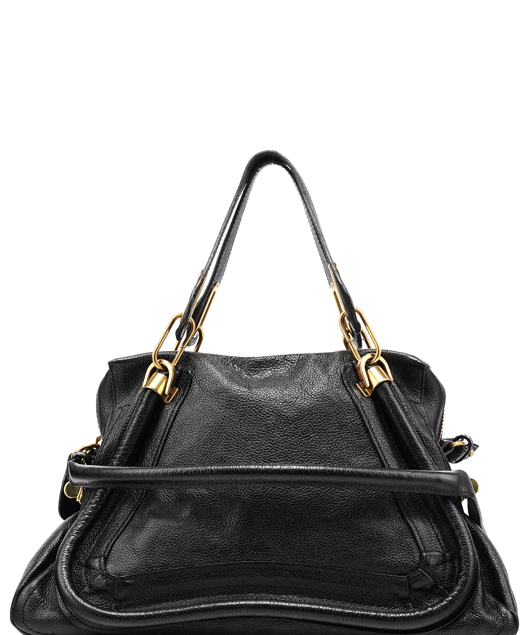 Chloé Black Leather Paraty 2-Way Bag