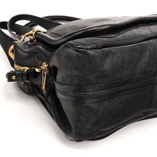 Chloé Black Leather Paraty 2-Way Bag