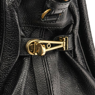 Chloé Black Leather Paraty 2-Way Bag