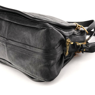 Chloé Black Leather Paraty 2-Way Bag