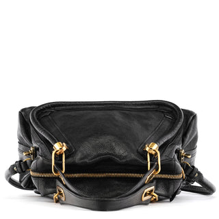 Chloé Black Leather Paraty 2-Way Bag