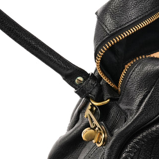 Chloé Black Leather Paraty 2-Way Bag