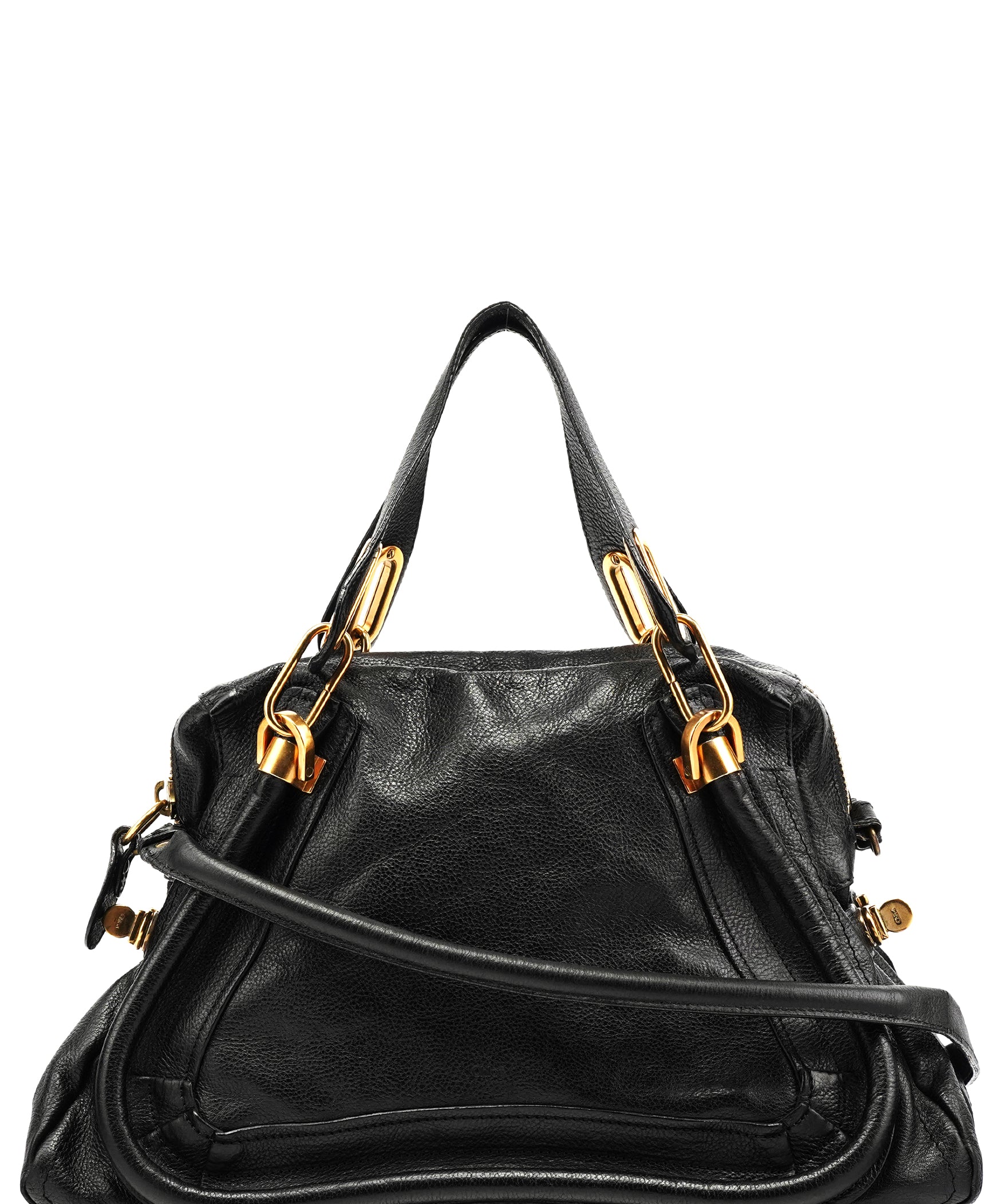 Chloé Black Leather Paraty 2-Way Bag