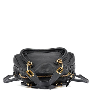 Chloé Black Leather Paraty 2-Way Shoulder Bag