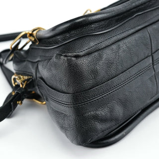 Chloé Black Leather Paraty 2-Way Shoulder Bag