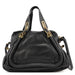 Chloé Black Leather Paraty 2-Way Shoulder Bag