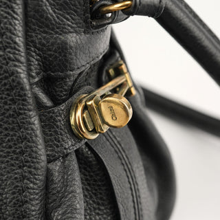 Chloé Black Leather Paraty 2-Way Shoulder Bag