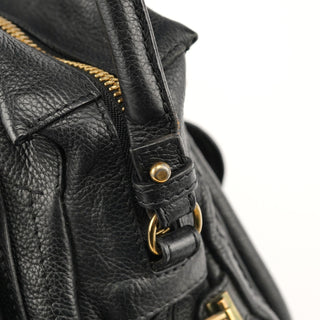 Chloé Black Leather Paraty 2-Way Shoulder Bag