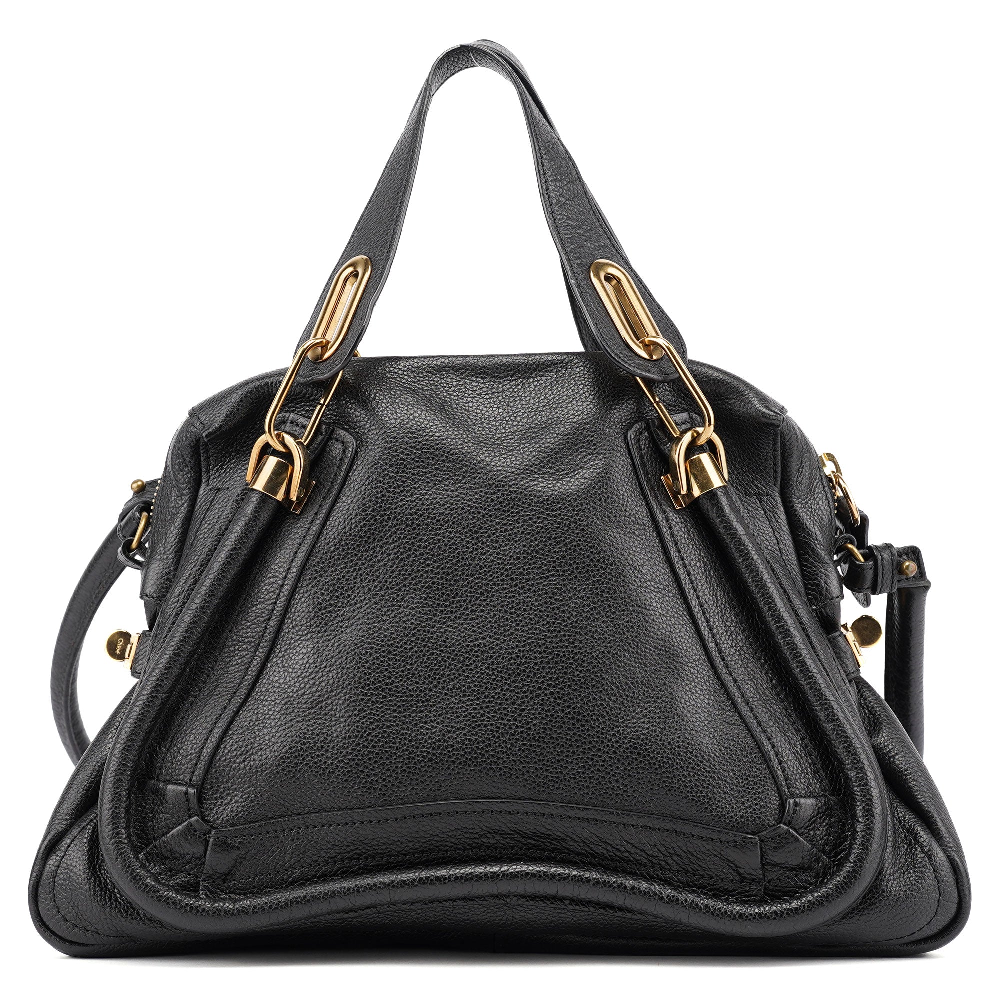 Chloé Sac deux portés Paraty en cuir noir