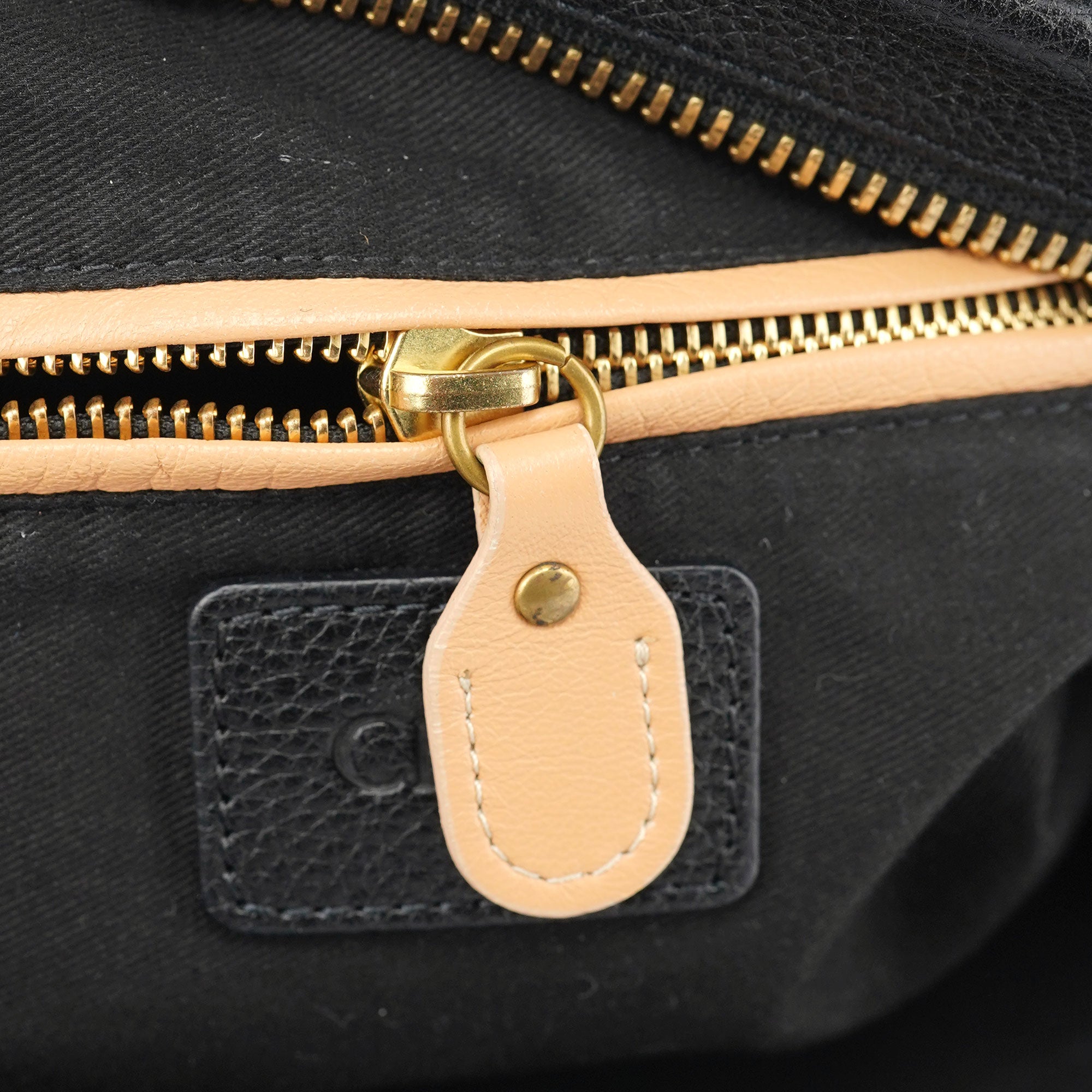 Chloé Sac deux portés Paraty en cuir noir